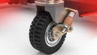 Die robusten SE-Räder der Logistikzüge LT10 – LT20 von Linde Material Handling
