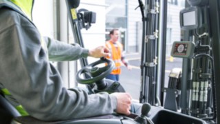 Assistenzsystem Linde Safety Guard verhindert Unfälle Assistenzsystem Linde Safety Guard verhindert Unfälle