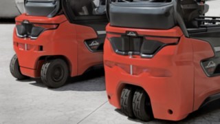 Lenkachsen von Linde Fahrzeugen im Detail.