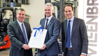 Bremer Linde-Vertragshändler gehört zu den 1,7 Prozent der deutschen Unternehmen mit außergewöhnlich guter Bonität Willenbrock-Gruppe erhält Bonitätszertifikat