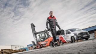 Servicetechniker im Einsatz